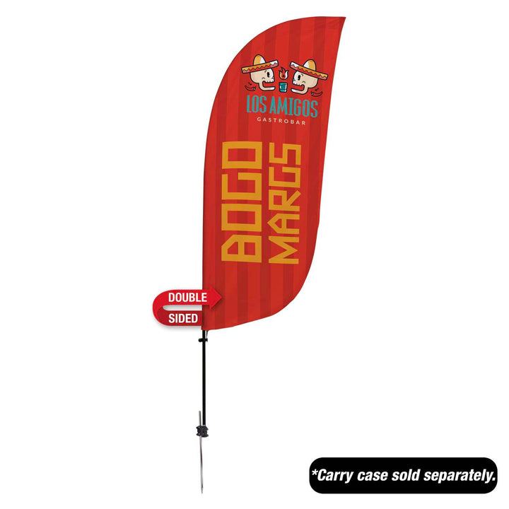 Value Feather Sail Sign Kit Double-Sided with Spike Base