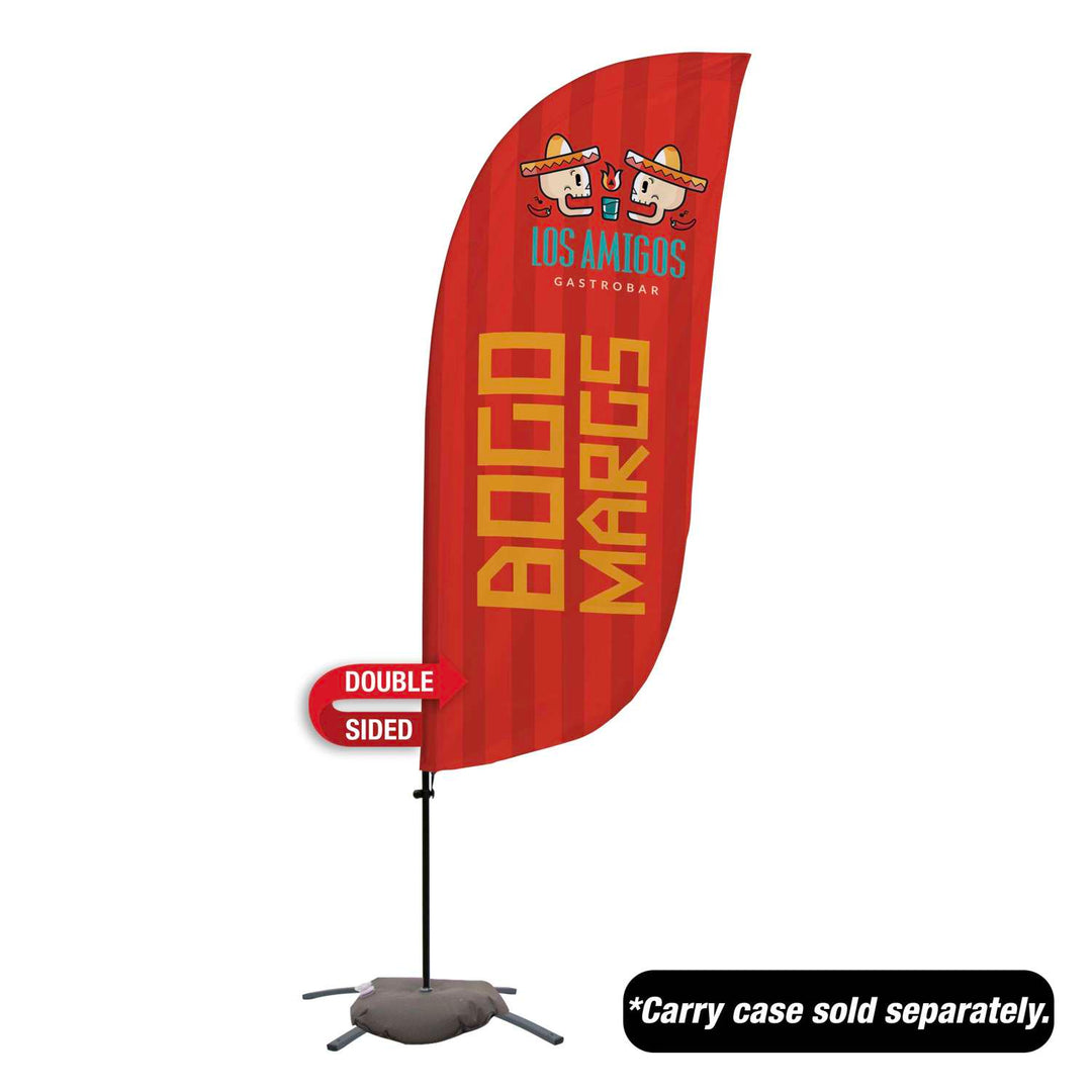 Value Feather Sail Sign Kit Double-Sided with Cross Base