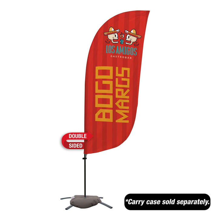 Value Feather Sail Sign Kit Double-Sided with Cross Base