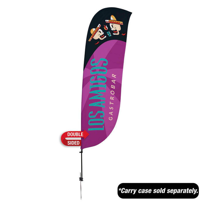 Value Feather Sail Sign Kit Double-Sided with Spike Base