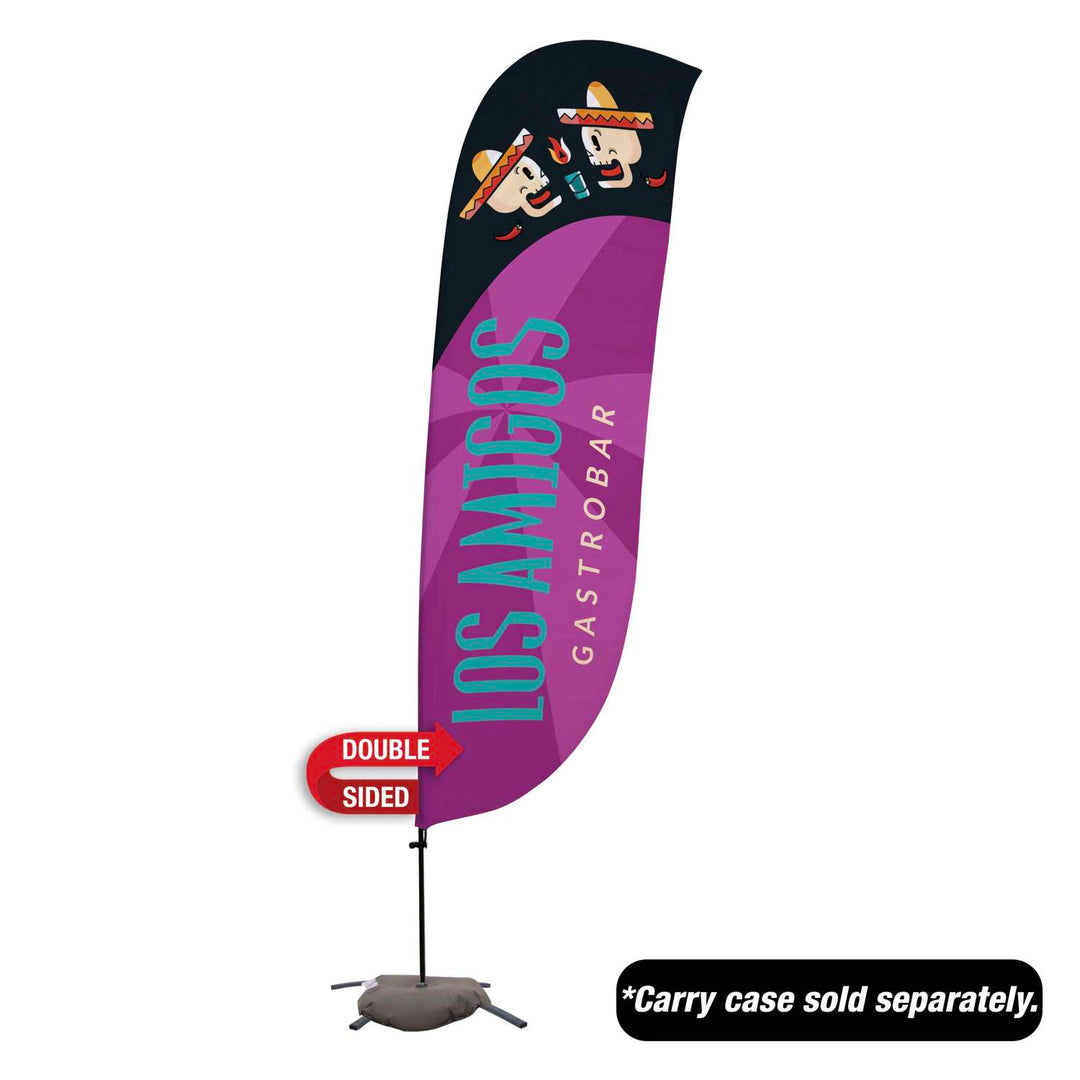 Value Feather Sail Sign Kit Double-Sided with Cross Base