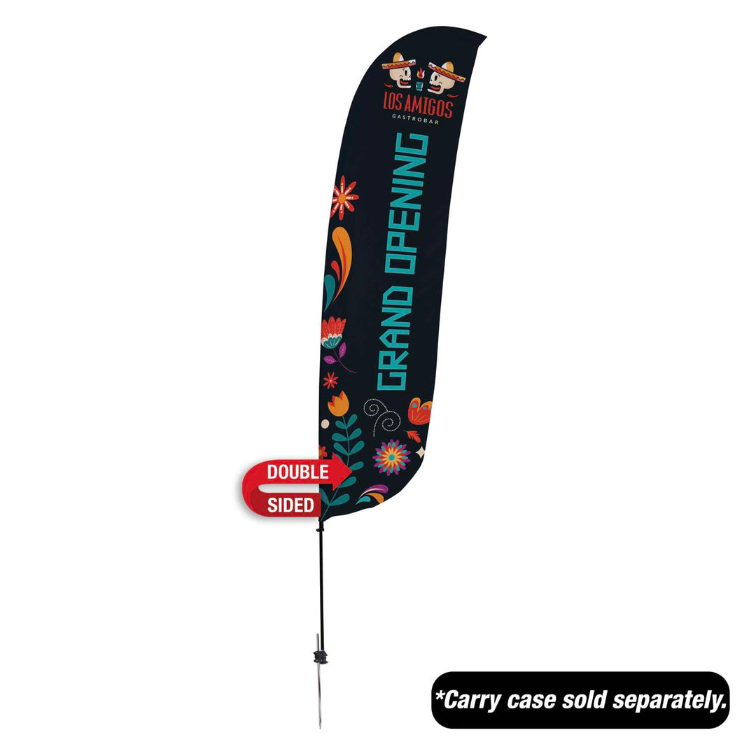 Value Feather Sail Sign Kit Double-Sided with Spike Base