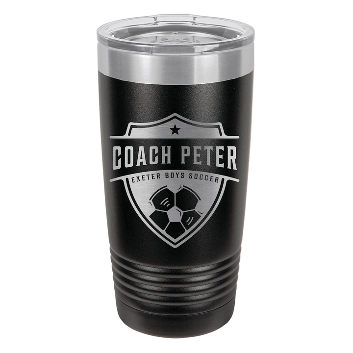 Custom Engraved Soccer Coach Tumbler