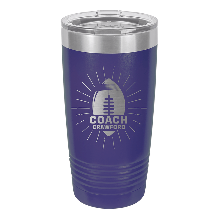 Personalized Football Coach Tumbler