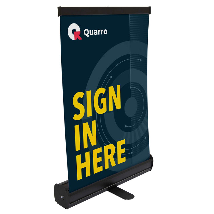 Economy Tabletop Retractor Kit (No-Curl Opaque Fabric)