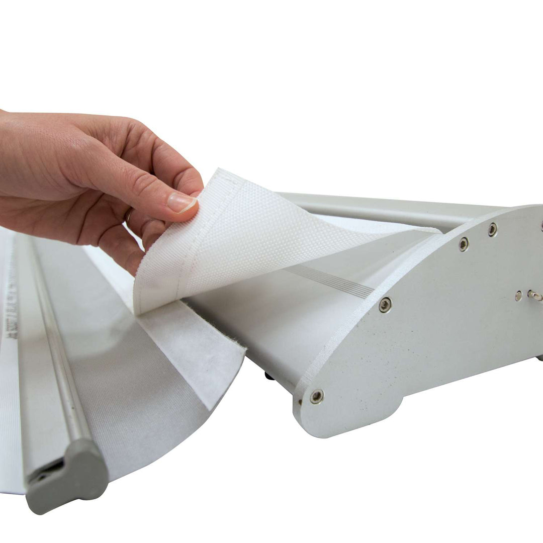 Deluxe Pro Retractor Double-Banner Kit (No-Curl Opaque Fabric)