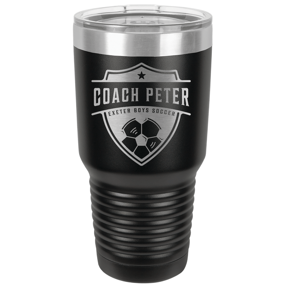 Custom Engraved Soccer Coach Tumbler