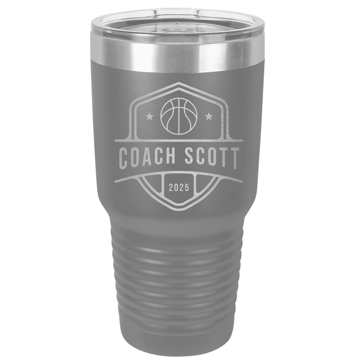 Personalized Basketball Coach Tumbler