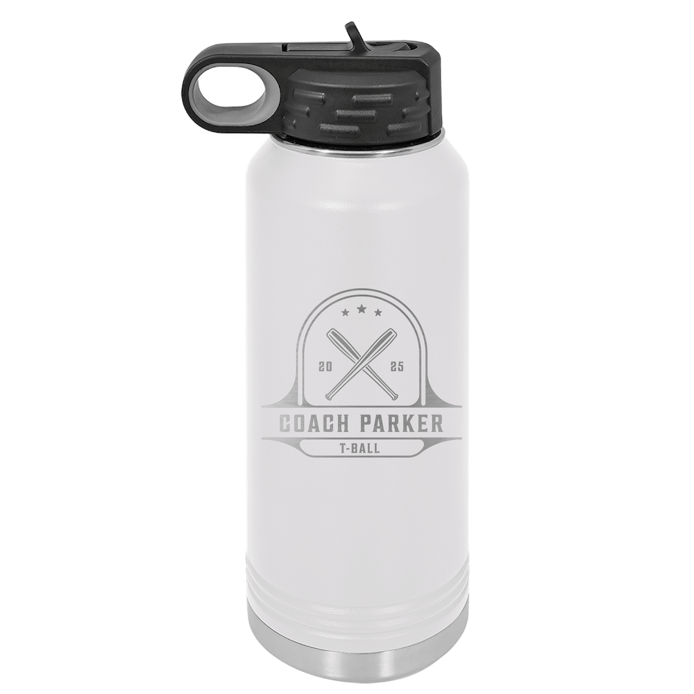 Custom Engraved Baseball Coach Tumbler