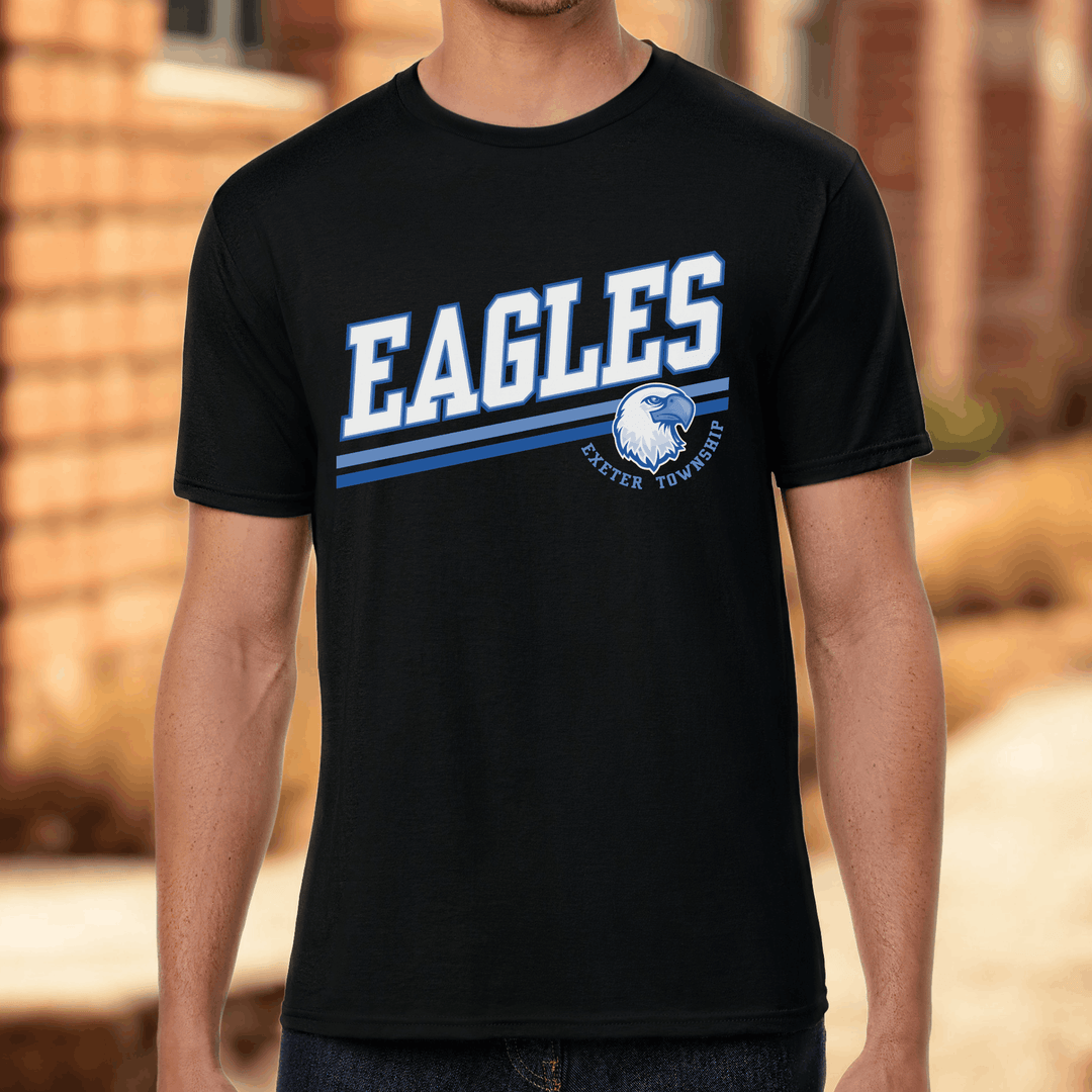 Exeter Township Eagles Varsity Stripe Fan Tee