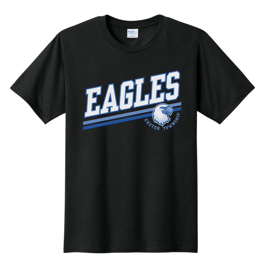 Exeter Township Eagles Varsity Stripe Fan Tee