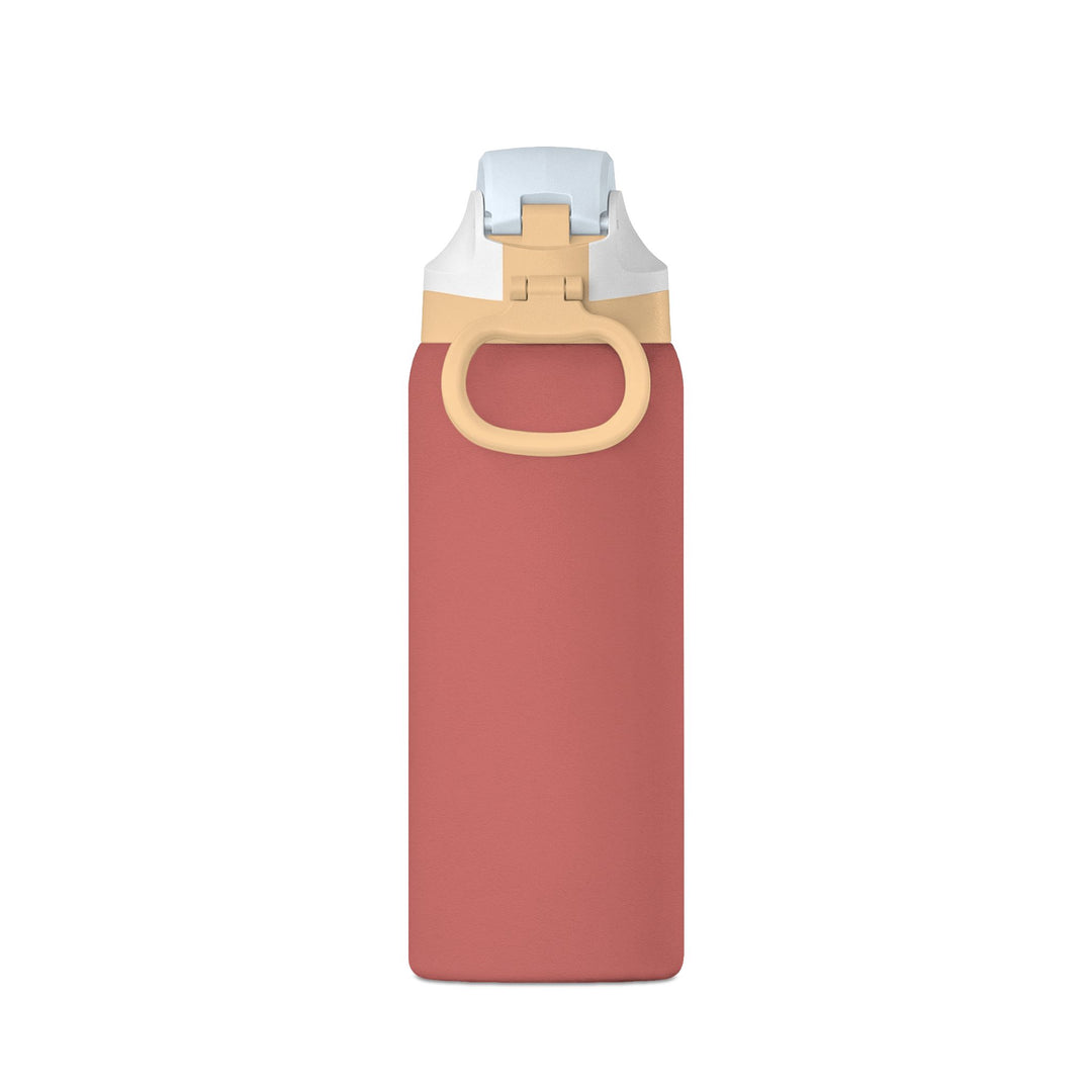 Sedona red 32oz insulated water bottle with carry-handle lid