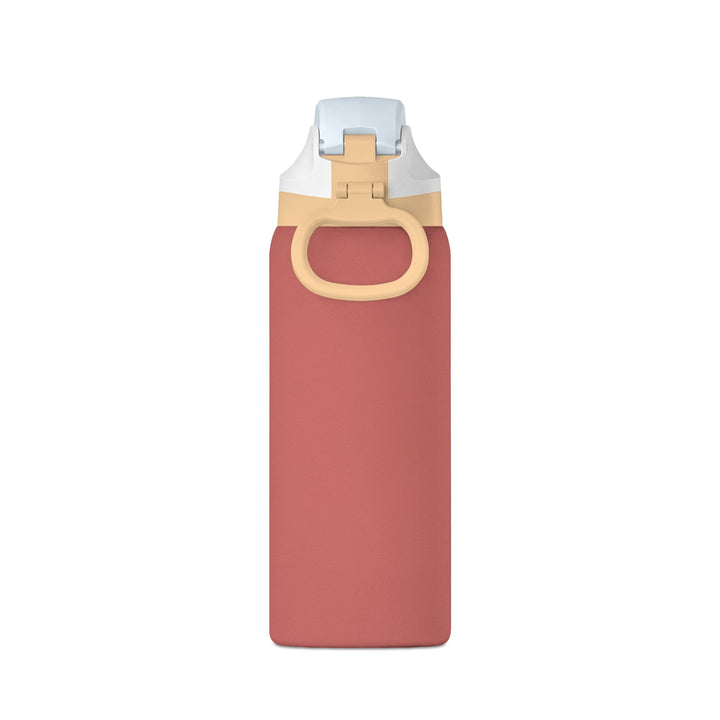 Sedona red 32oz insulated water bottle with carry-handle lid