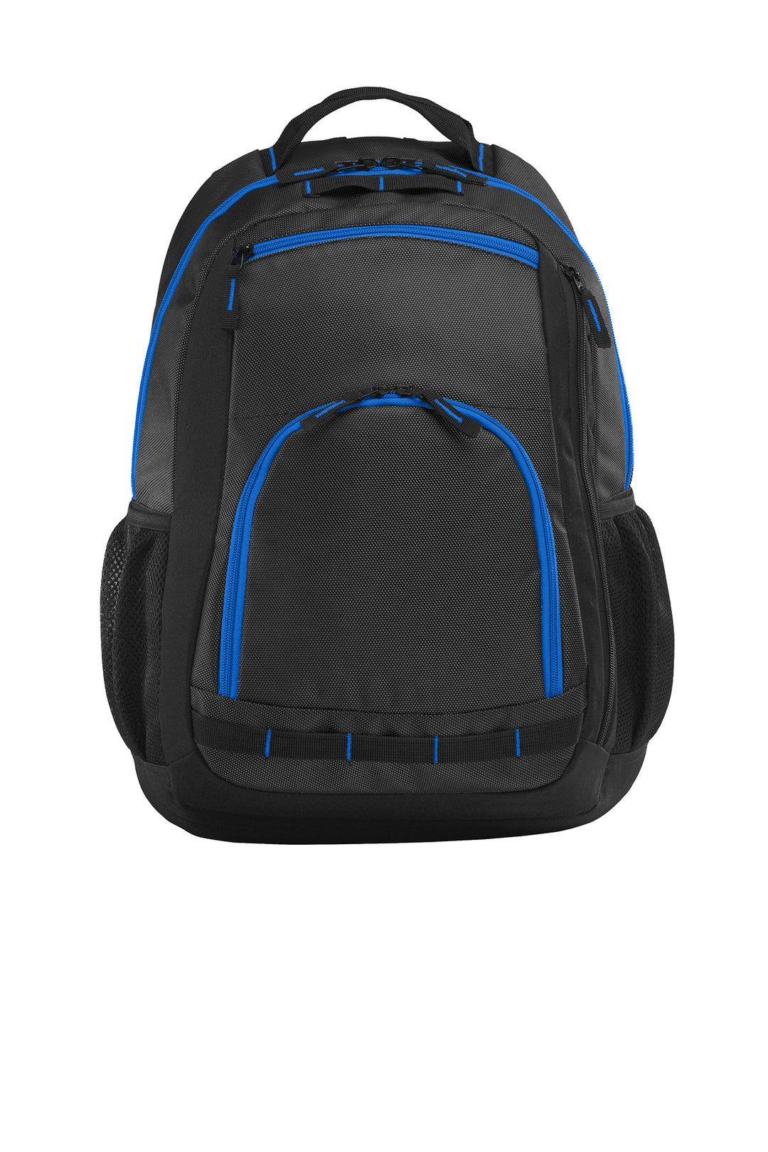 Blank Port Authority Xtreme Backpack in Dark Grey/Black/Shock Blue