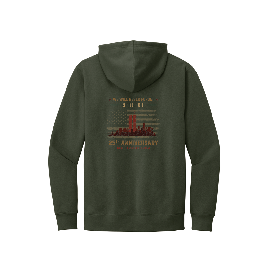 9/11 Remembered Hoodie — 20th Anniversary Twin Towers Tribute
