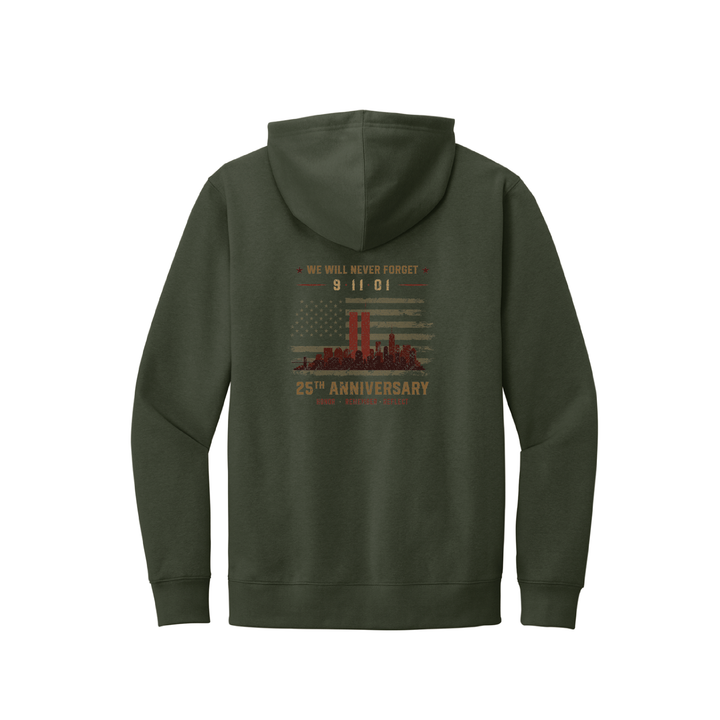 9/11 Remembered Hoodie — 20th Anniversary Twin Towers Tribute