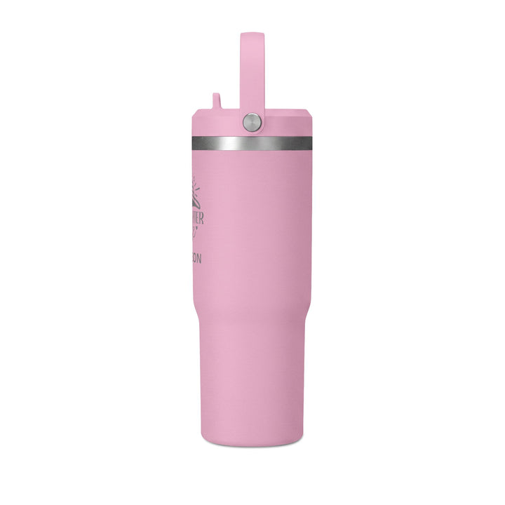 Personalized Firefighter Wife Tumbler - 32oz Insulated Travel Mug with Handle