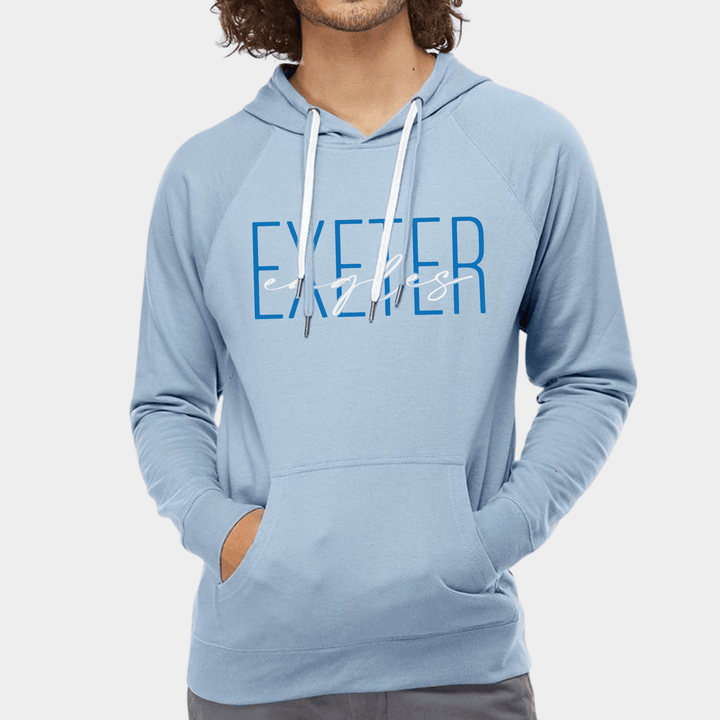 Exeter Eagles Modern Typographic Hoodie