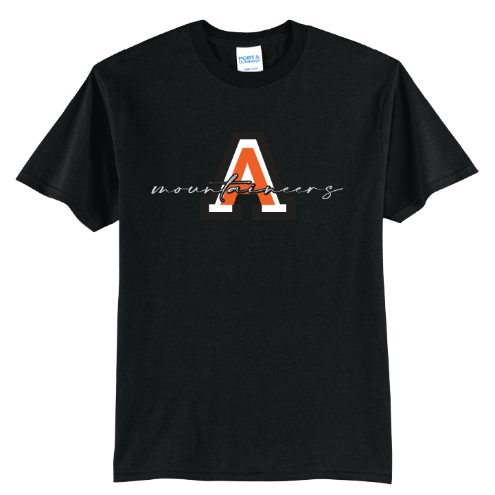 Antietam Mountaineers Script T-Shirt | Varsity Monogram Spirit Tee