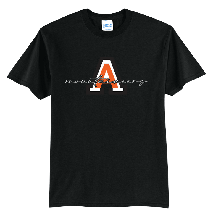 Antietam Mountaineers Script T-Shirt | Varsity Monogram Spirit Tee