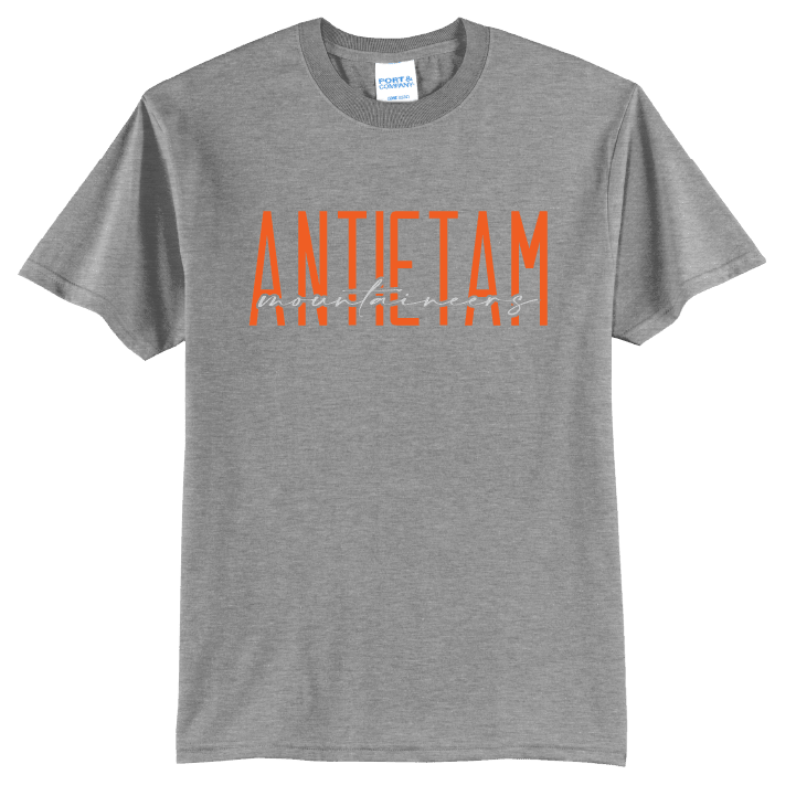 Antietam Mountaineers Tee | Modern Type School Spirit Shirt