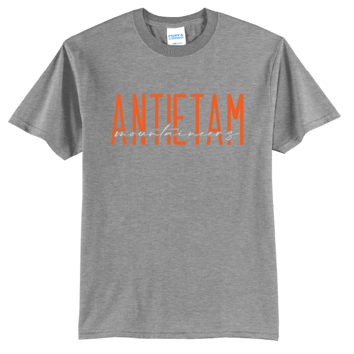 Antietam Mountaineers Tee | Modern Type School Spirit Shirt