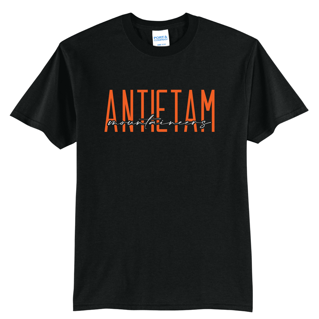 Antietam Mountaineers Tee | Modern Type School Spirit Shirt
