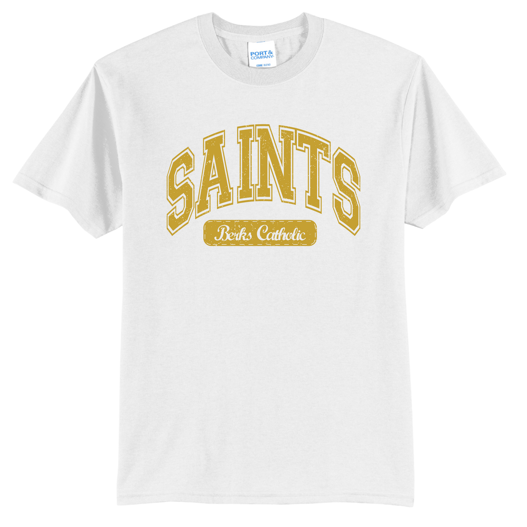 Berks Catholic Saints Vintage Varsity T-Shirt | Retro Collegiate Spirit Tee