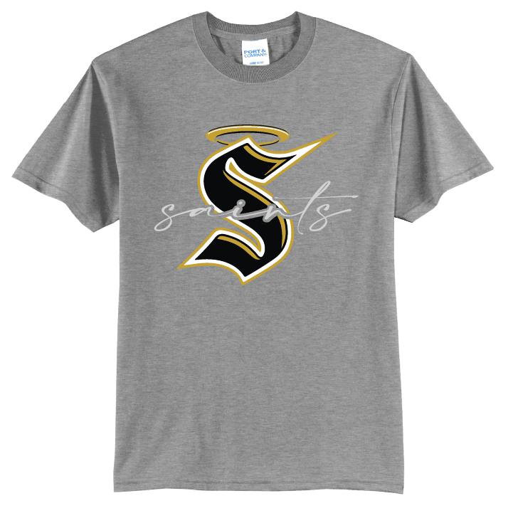 Berks Catholic Saints Script T-Shirt | Varsity Monogram Spirit Tee