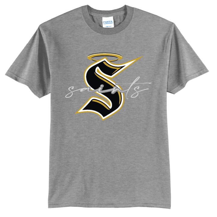 Berks Catholic Saints Script T-Shirt | Varsity Monogram Spirit Tee