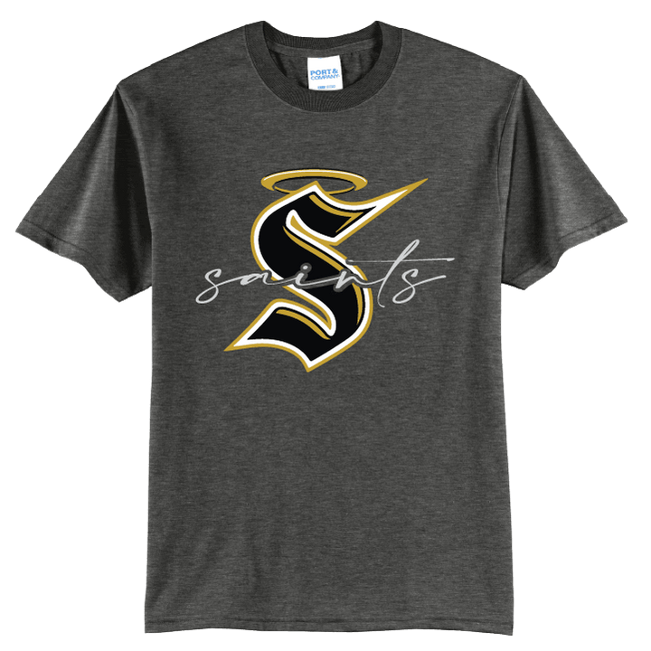 Berks Catholic Saints Script T-Shirt | Varsity Monogram Spirit Tee