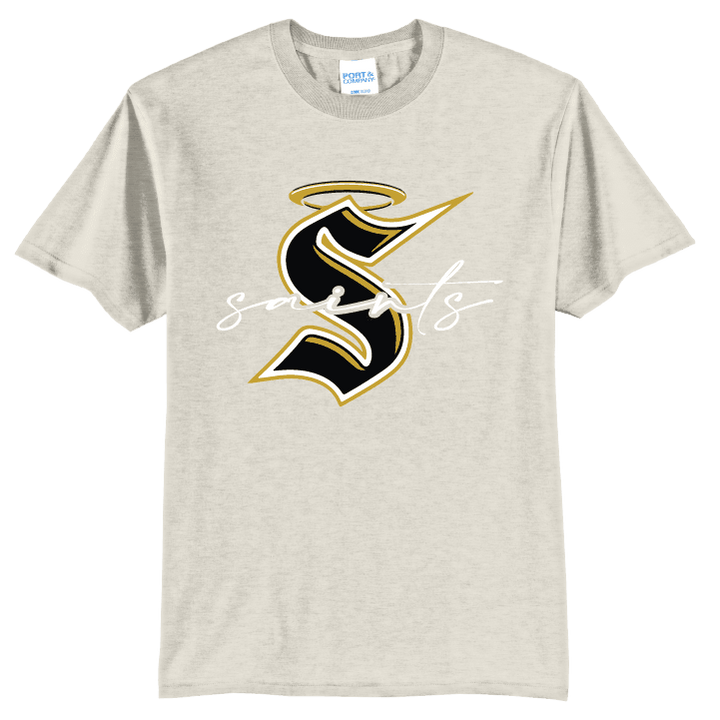 Berks Catholic Saints Script T-Shirt | Varsity Monogram Spirit Tee