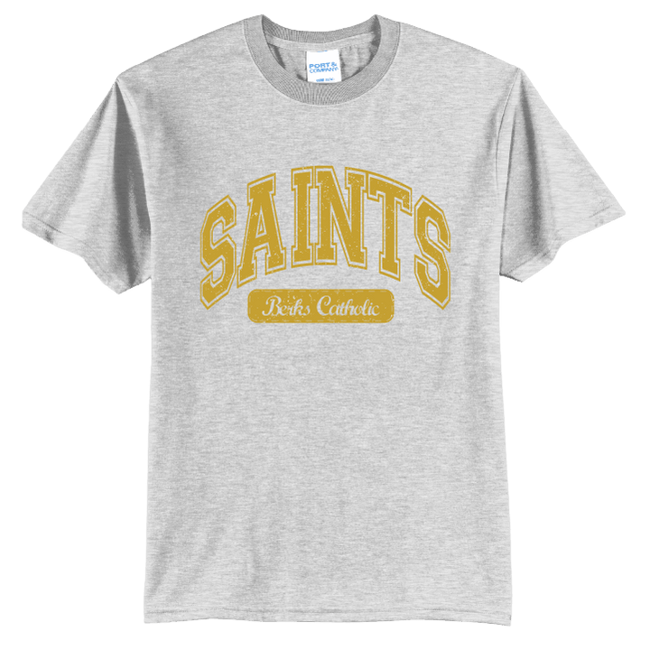 Berks Catholic Saints Vintage Varsity T-Shirt | Retro Collegiate Spirit Tee