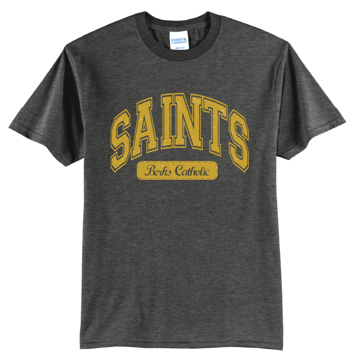 Berks Catholic Saints Vintage Varsity T-Shirt | Retro Collegiate Spirit Tee