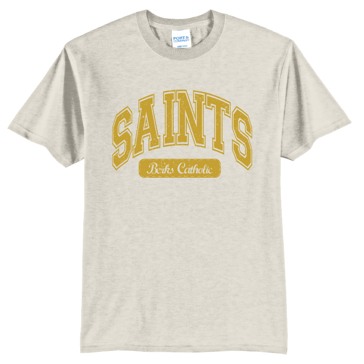 Berks Catholic Saints Vintage Varsity T-Shirt | Retro Collegiate Spirit Tee