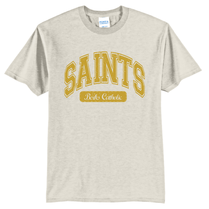 Berks Catholic Saints Vintage Varsity T-Shirt | Retro Collegiate Spirit Tee