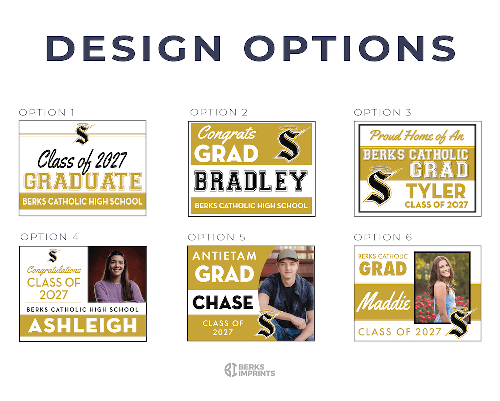 Class of 2027 Berks Catholic Graduate Yard Signs