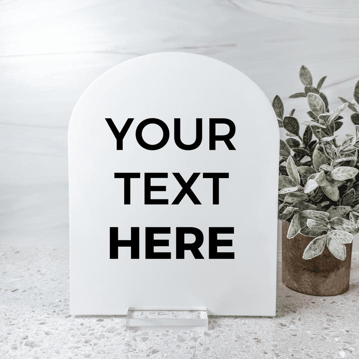 Custom Table Acrylic Sign | Event Display | Corporate Sign