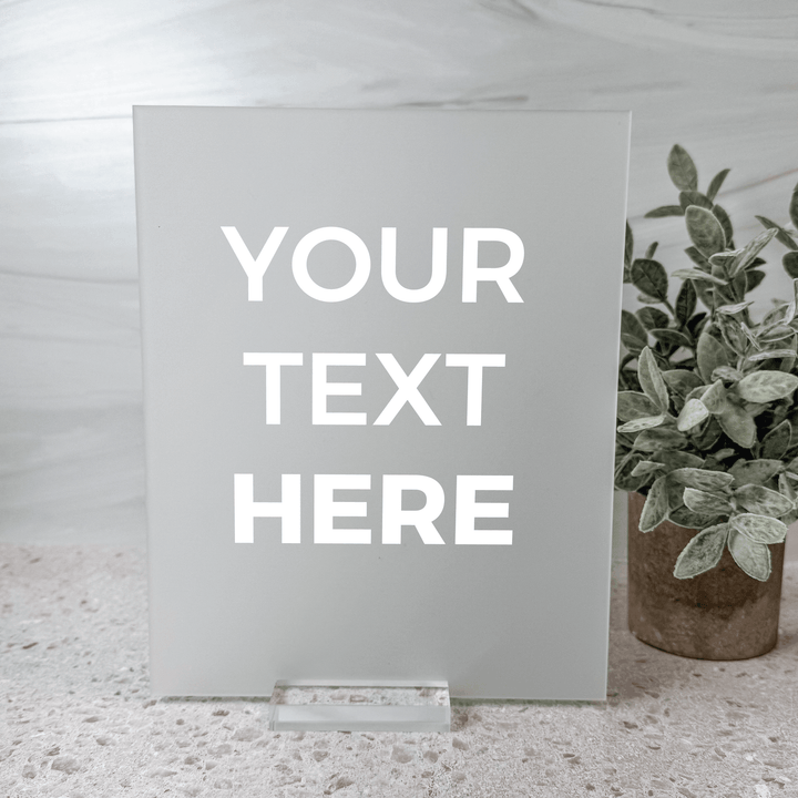 Custom Table Acrylic Sign | Event Display | Corporate Sign