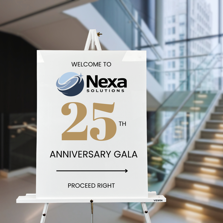 Large Custom Acrylic Sign | Business Logo, QR Code, Event & Corporate Display