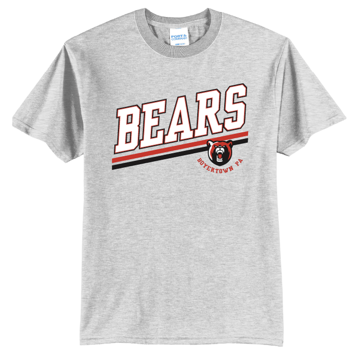 Boyertown Bears Varsity Stripe T-Shirt | School Spirit Tee