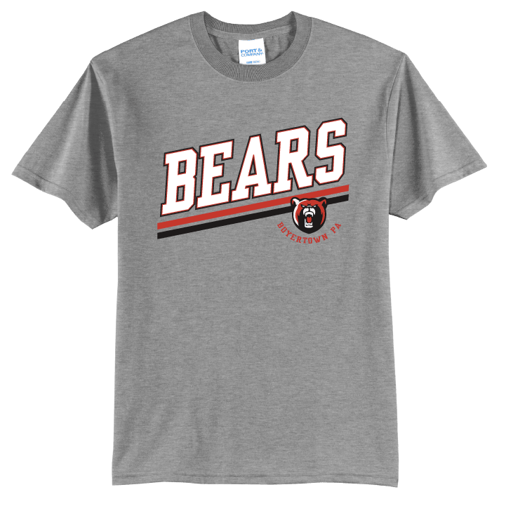 Boyertown Bears Varsity Stripe T-Shirt | School Spirit Tee