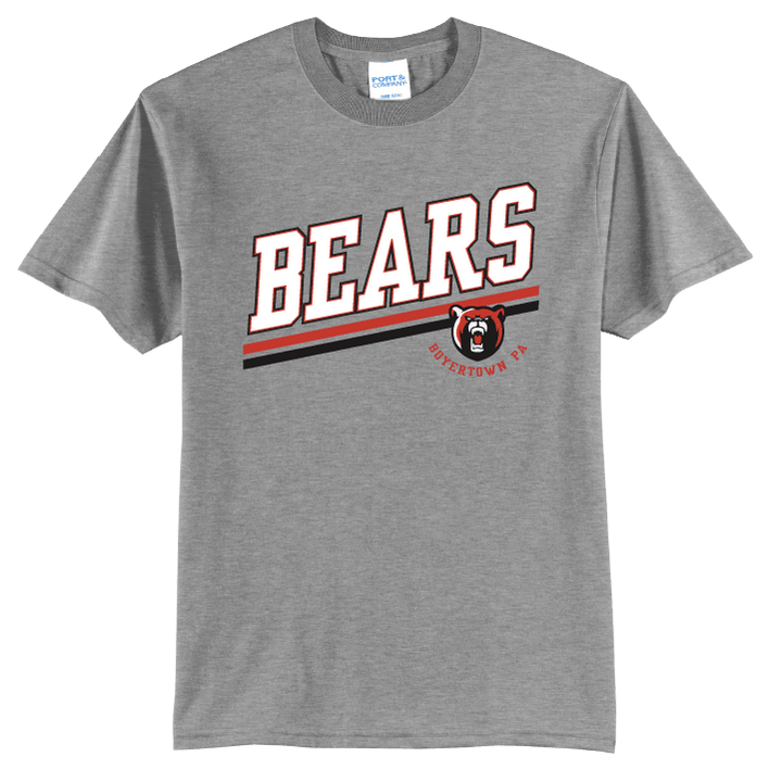 Boyertown Bears Varsity Stripe T-Shirt | School Spirit Tee
