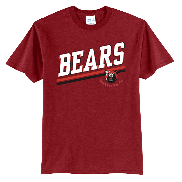 Boyertown Bears Varsity Stripe T-Shirt | School Spirit Tee