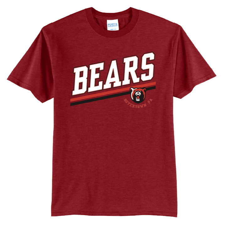 Boyertown Bears Varsity Stripe T-Shirt | School Spirit Tee