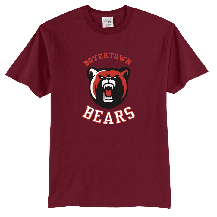 Boyertown Bears Script T-Shirt | Varsity Monogram Spirit Tee