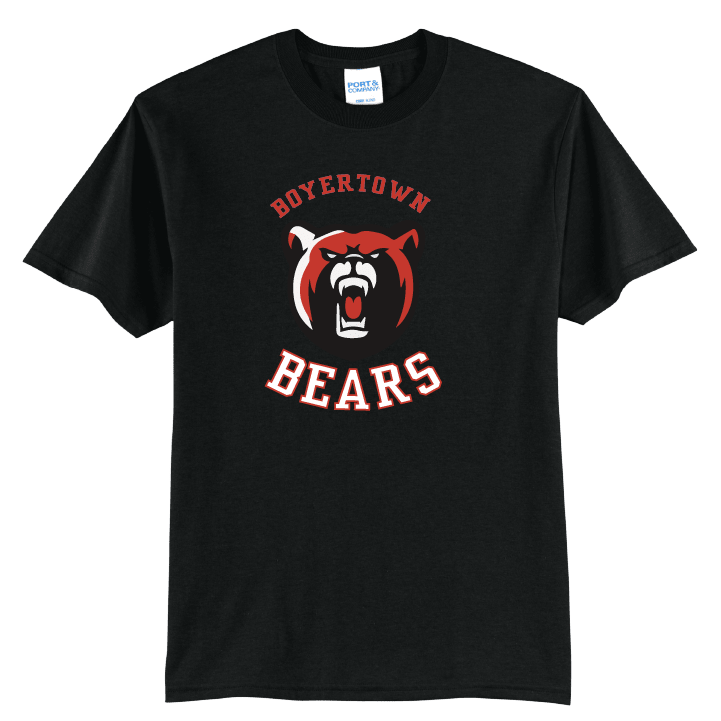 Boyertown Bears Script T-Shirt | Varsity Monogram Spirit Tee