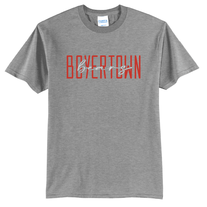Boyertown Bears Tee | Modern Type School Spirit Shirt