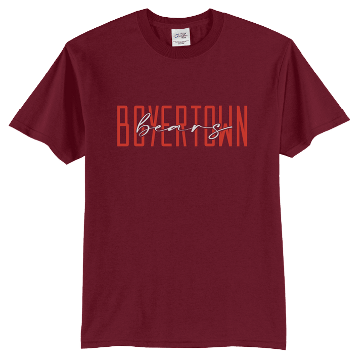 Boyertown Bears Tee | Modern Type School Spirit Shirt