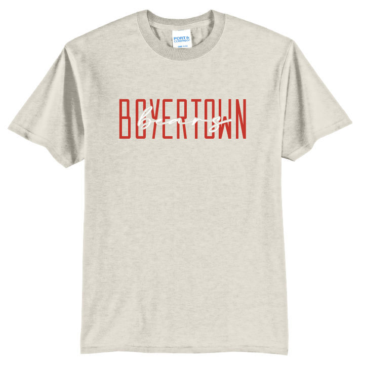 Boyertown Bears Tee | Modern Type School Spirit Shirt